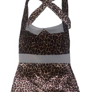 Leopard print halter top Rare